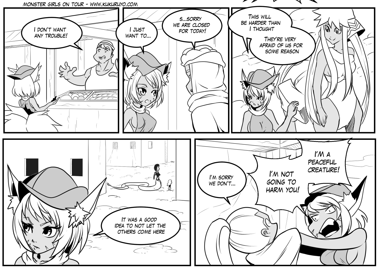 Monster girls on tour - Episode 163, Page 1: Page 163